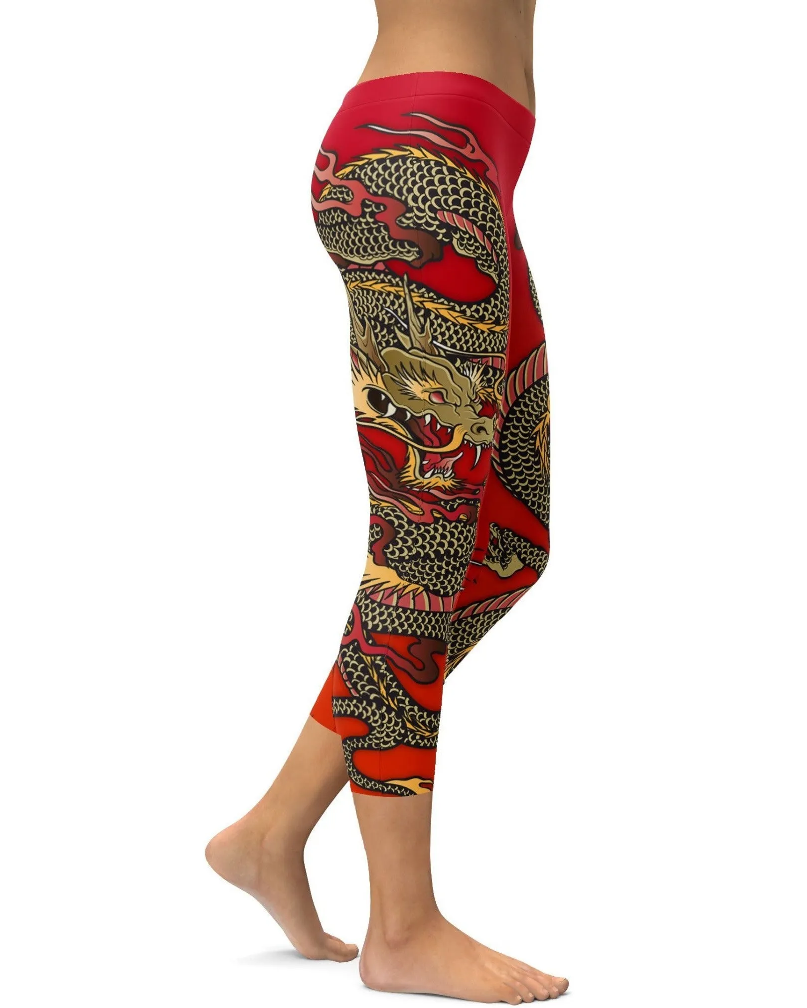 Chinese Dragon Capris