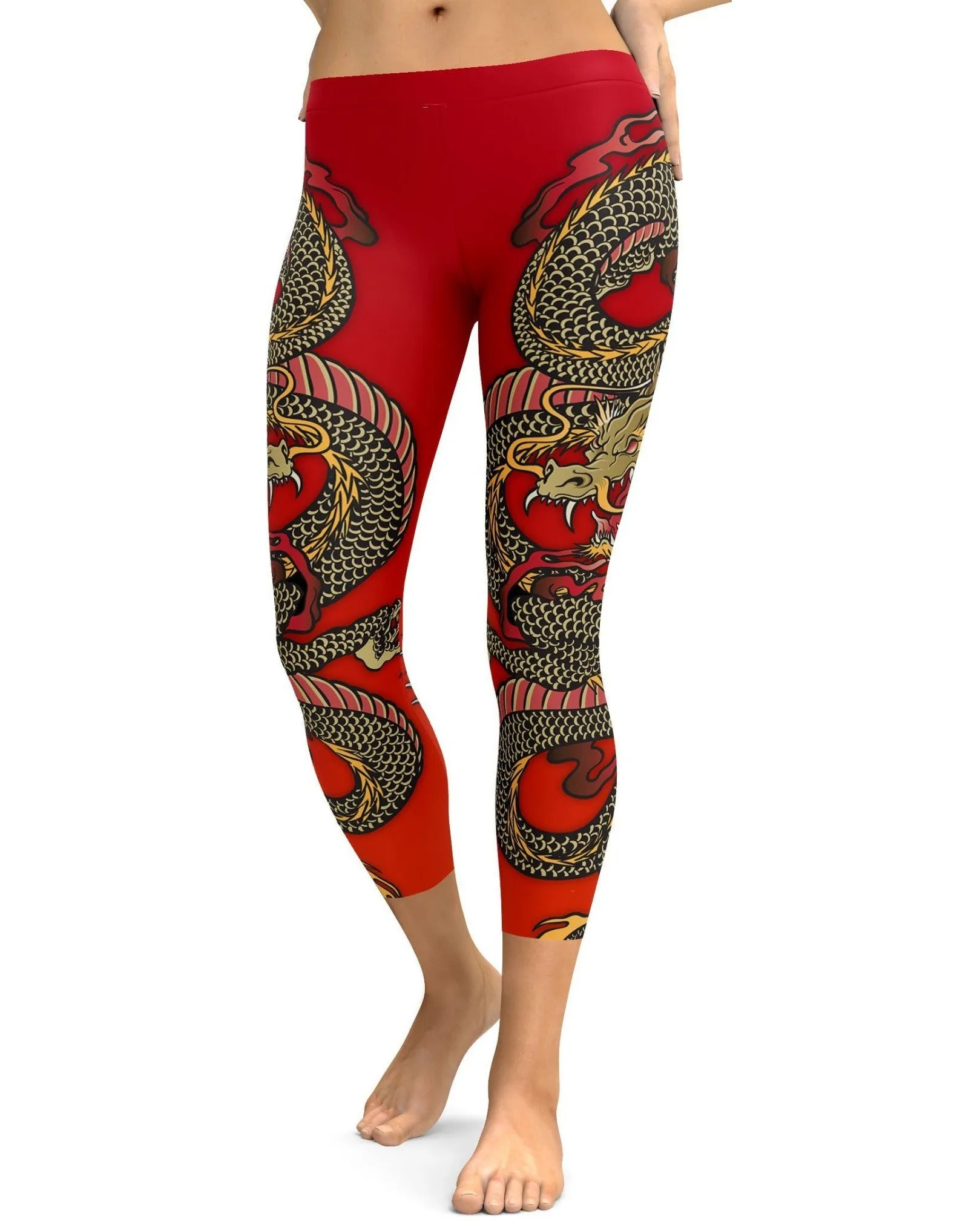 Chinese Dragon Capris