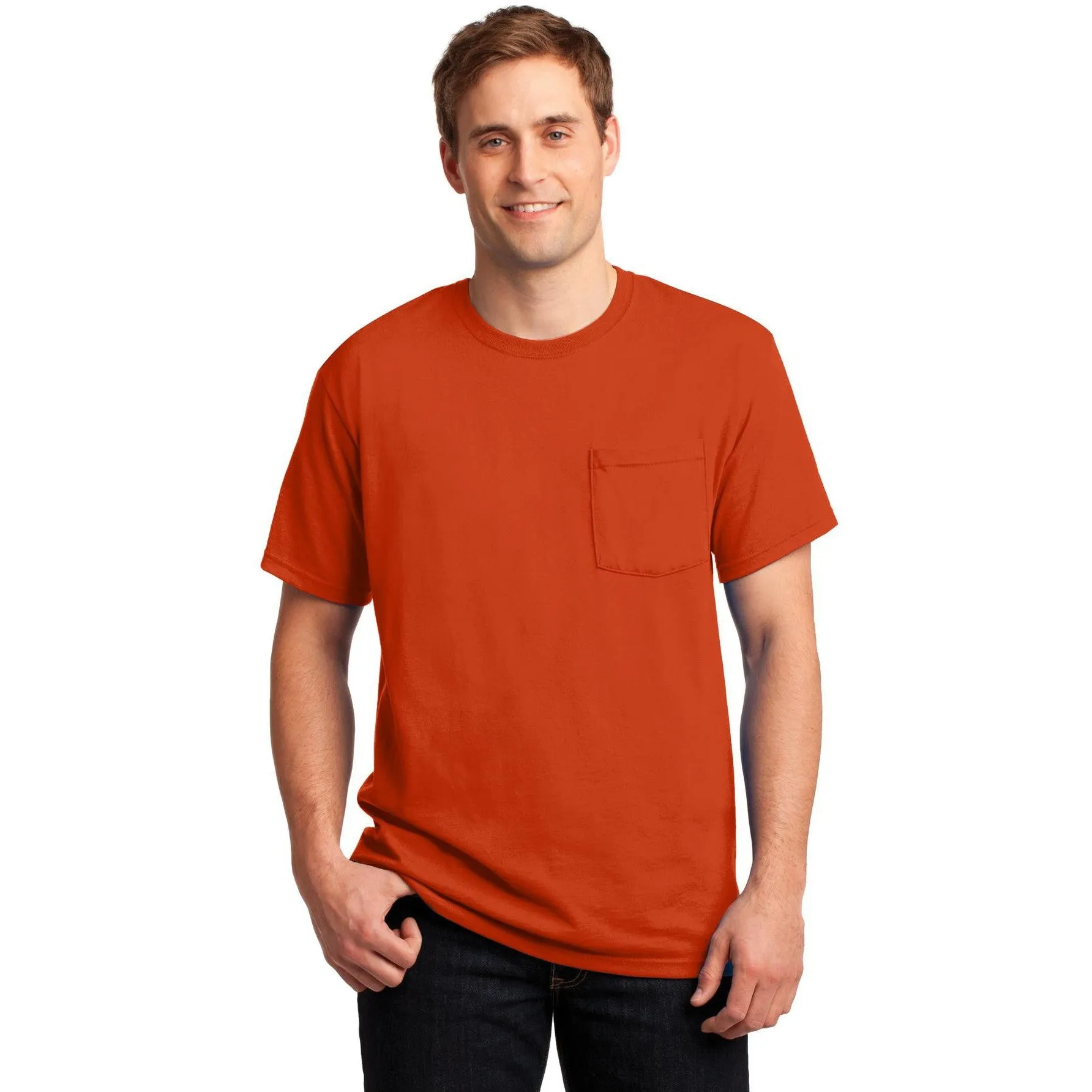 CLOSEOUT - Jerzees Dri-Power 50/50 Cotton/Poly Pocket T-Shirt