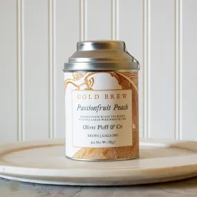 Cold Brew Passionfruit Peach Tea Tin