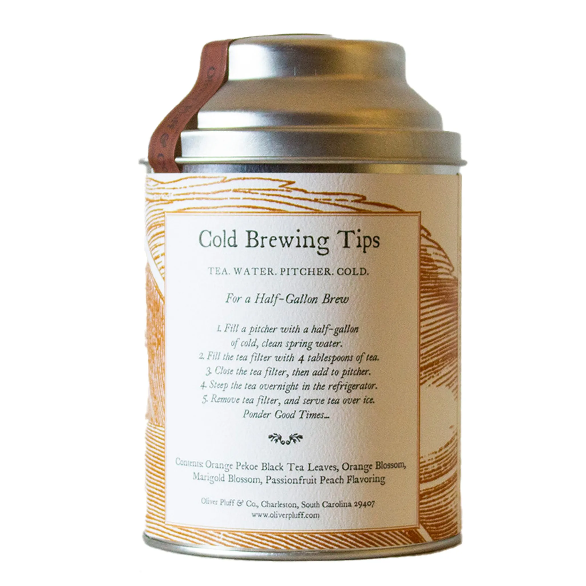 Cold Brew Passionfruit Peach Tea Tin