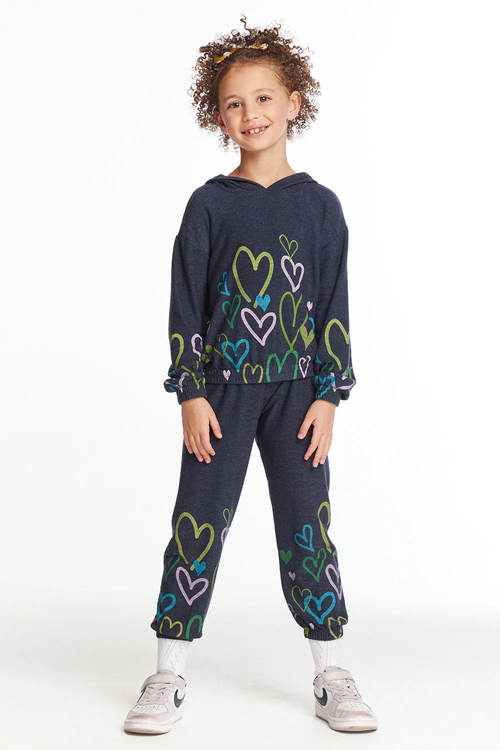 Colorful Hearts Girls Long Sleeve