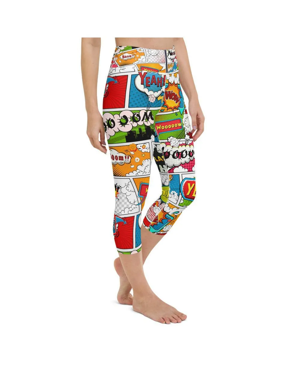 Comic Book Super Hero Yoga Capris