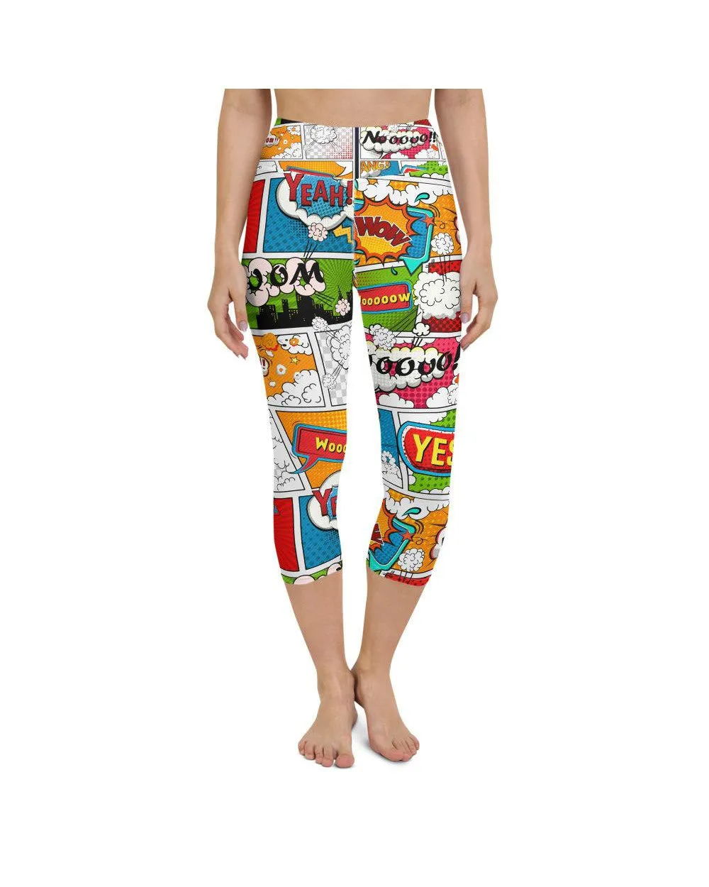 Comic Book Super Hero Yoga Capris