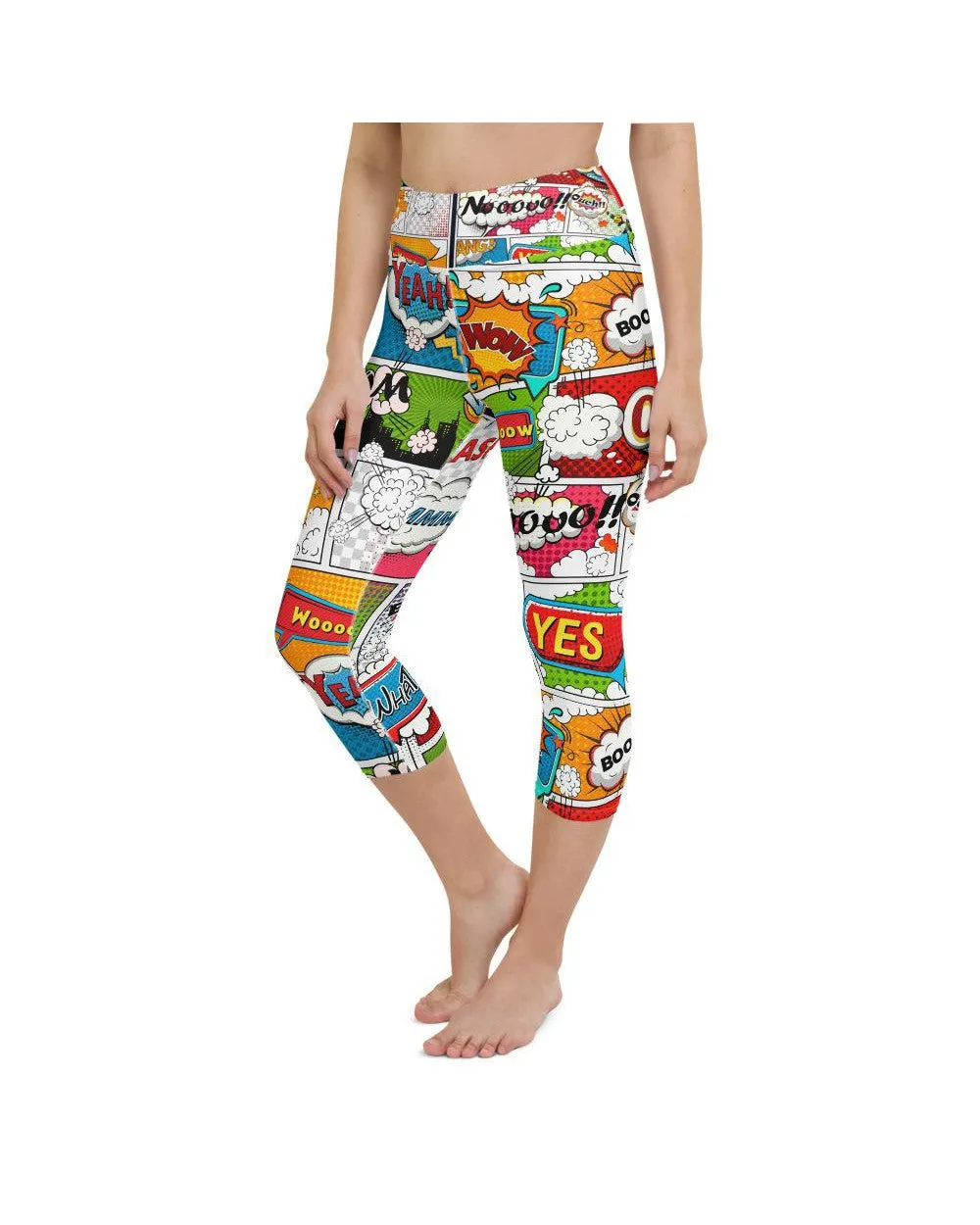 Comic Book Super Hero Yoga Capris