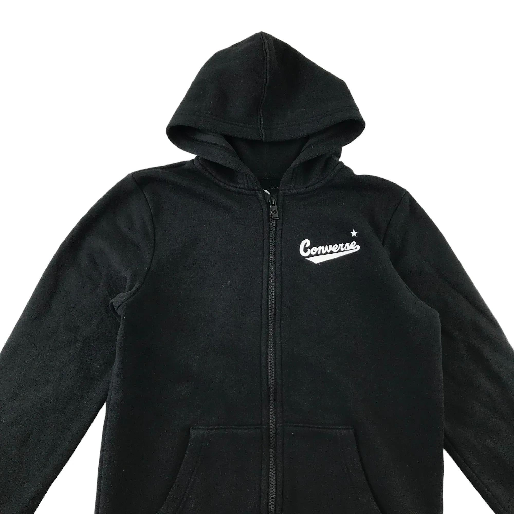 Converse hoodie 11-13 years black plain full zipper