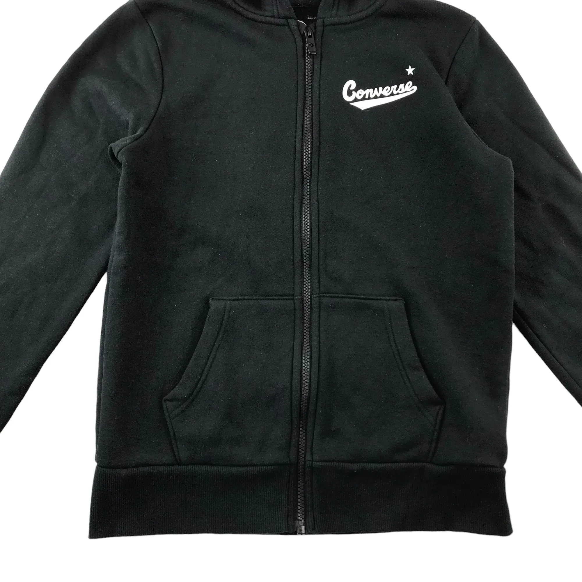 Converse hoodie 11-13 years black plain full zipper