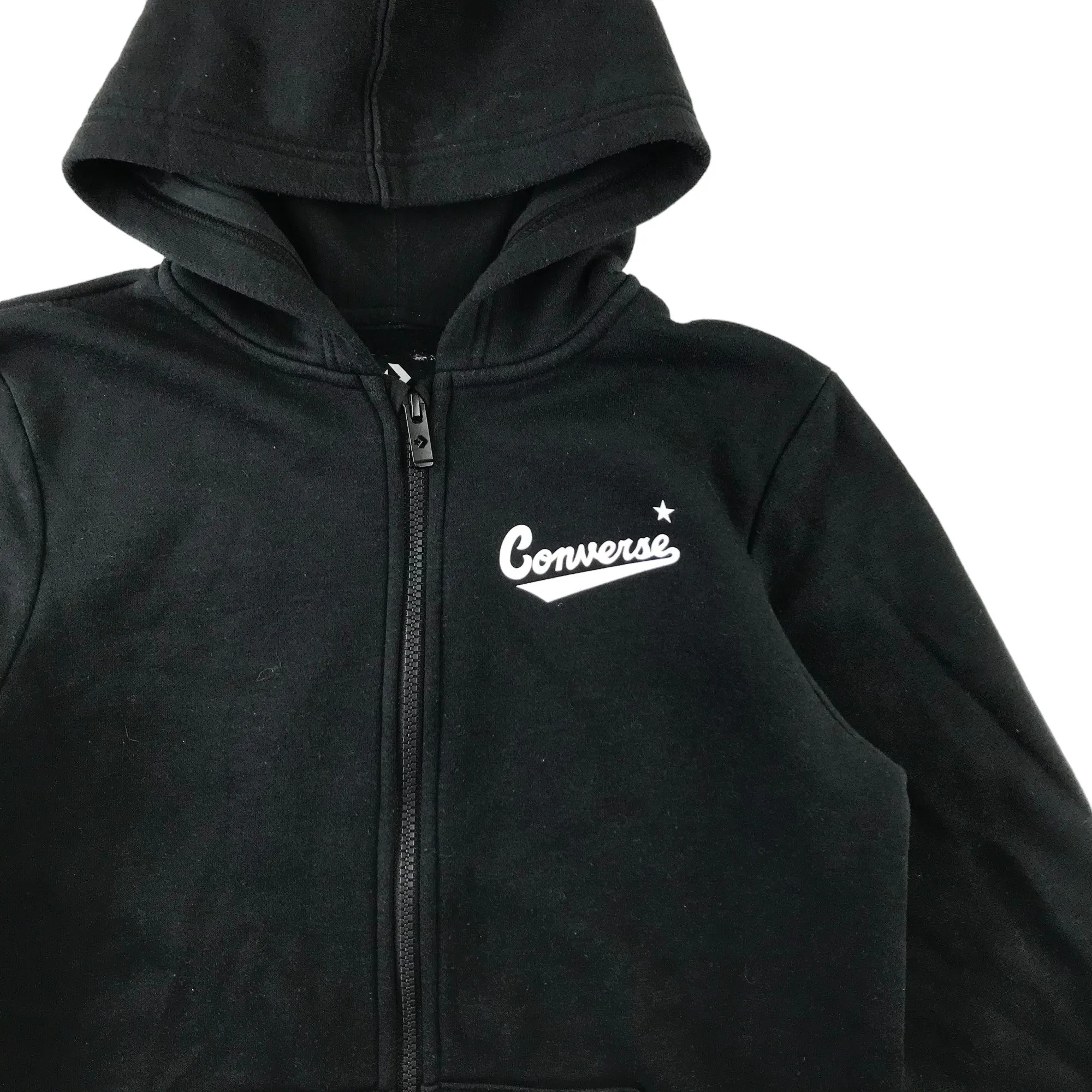 Converse hoodie 11-13 years black plain full zipper