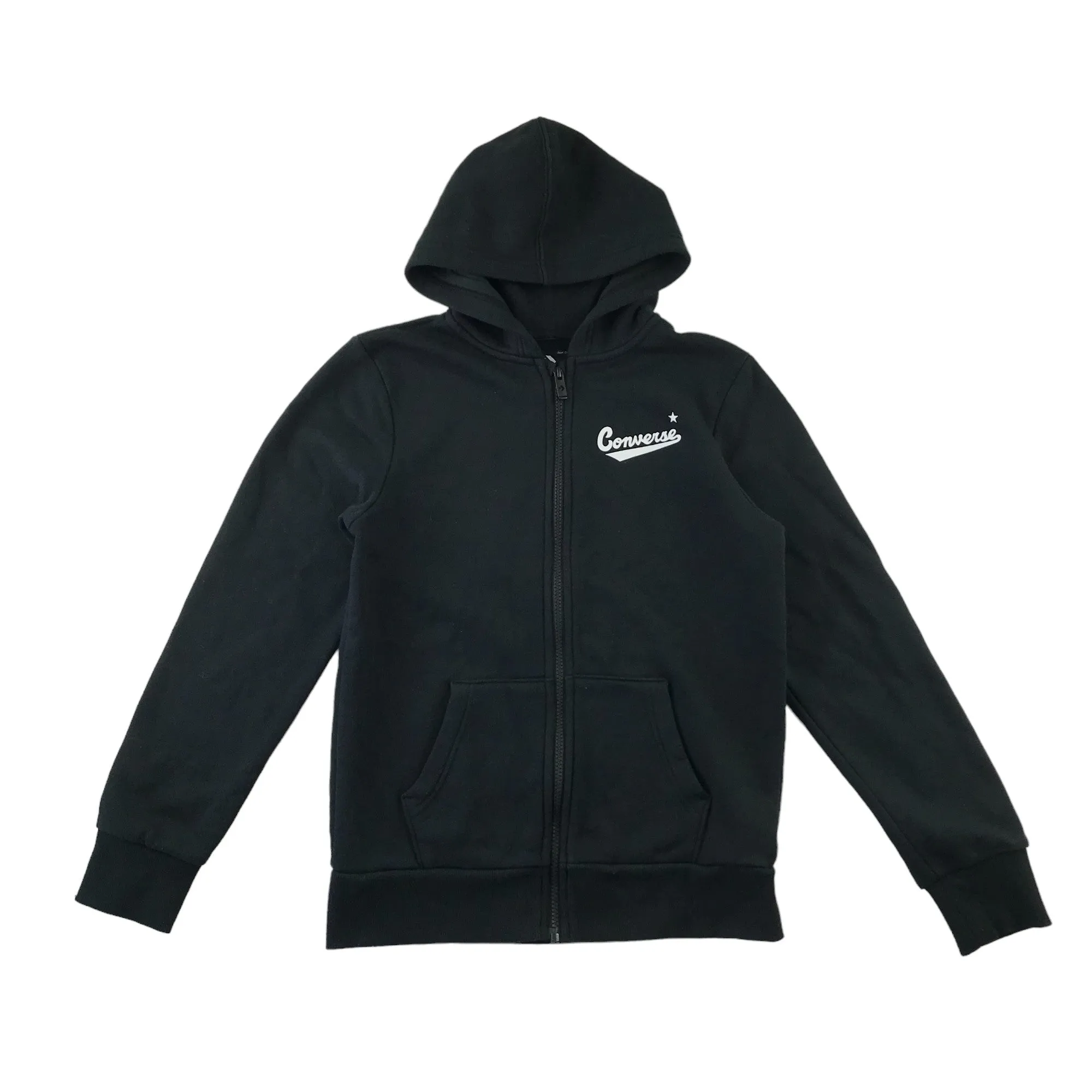 Converse hoodie 11-13 years black plain full zipper