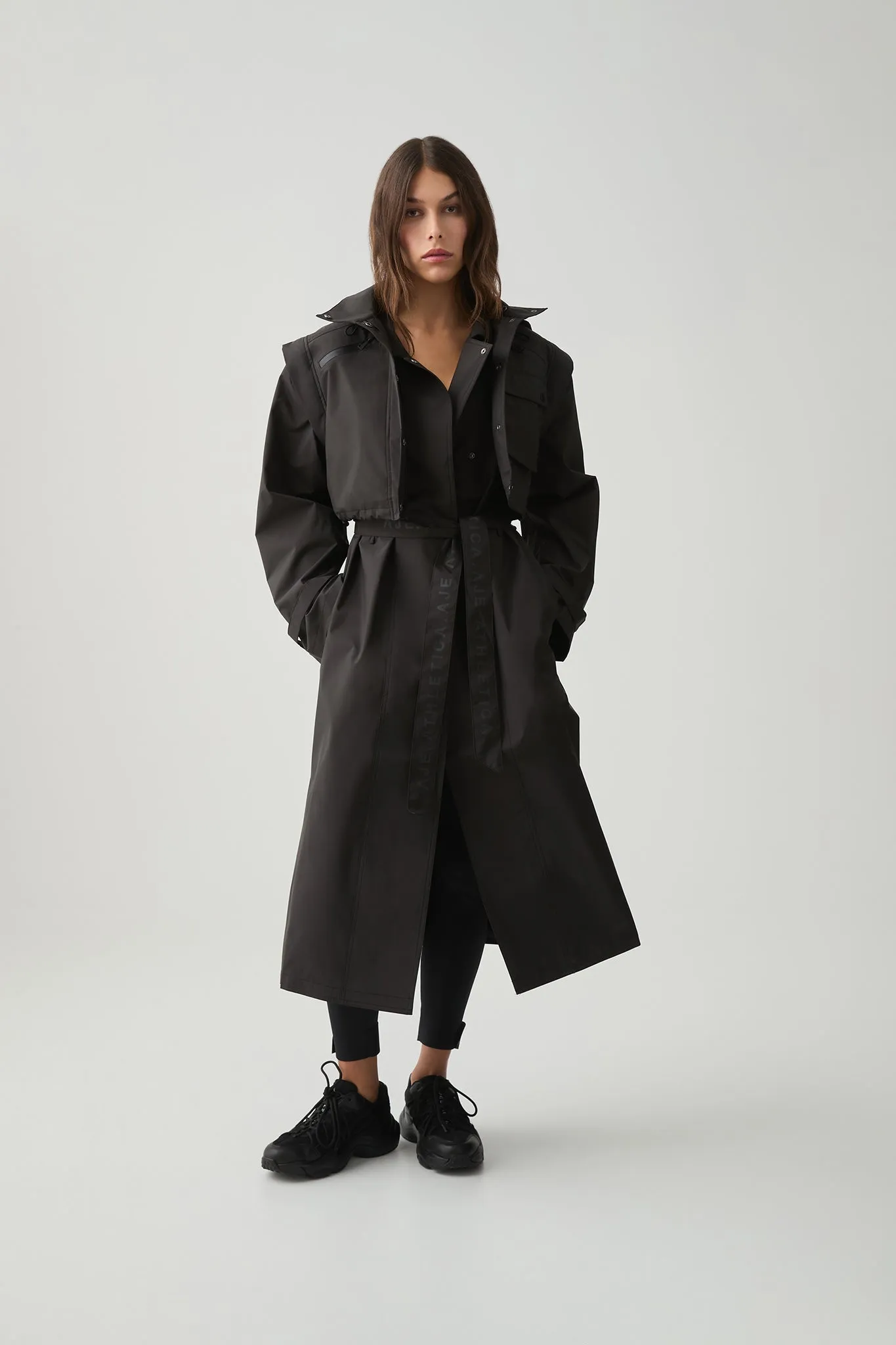 Convertible Belted Trench 703