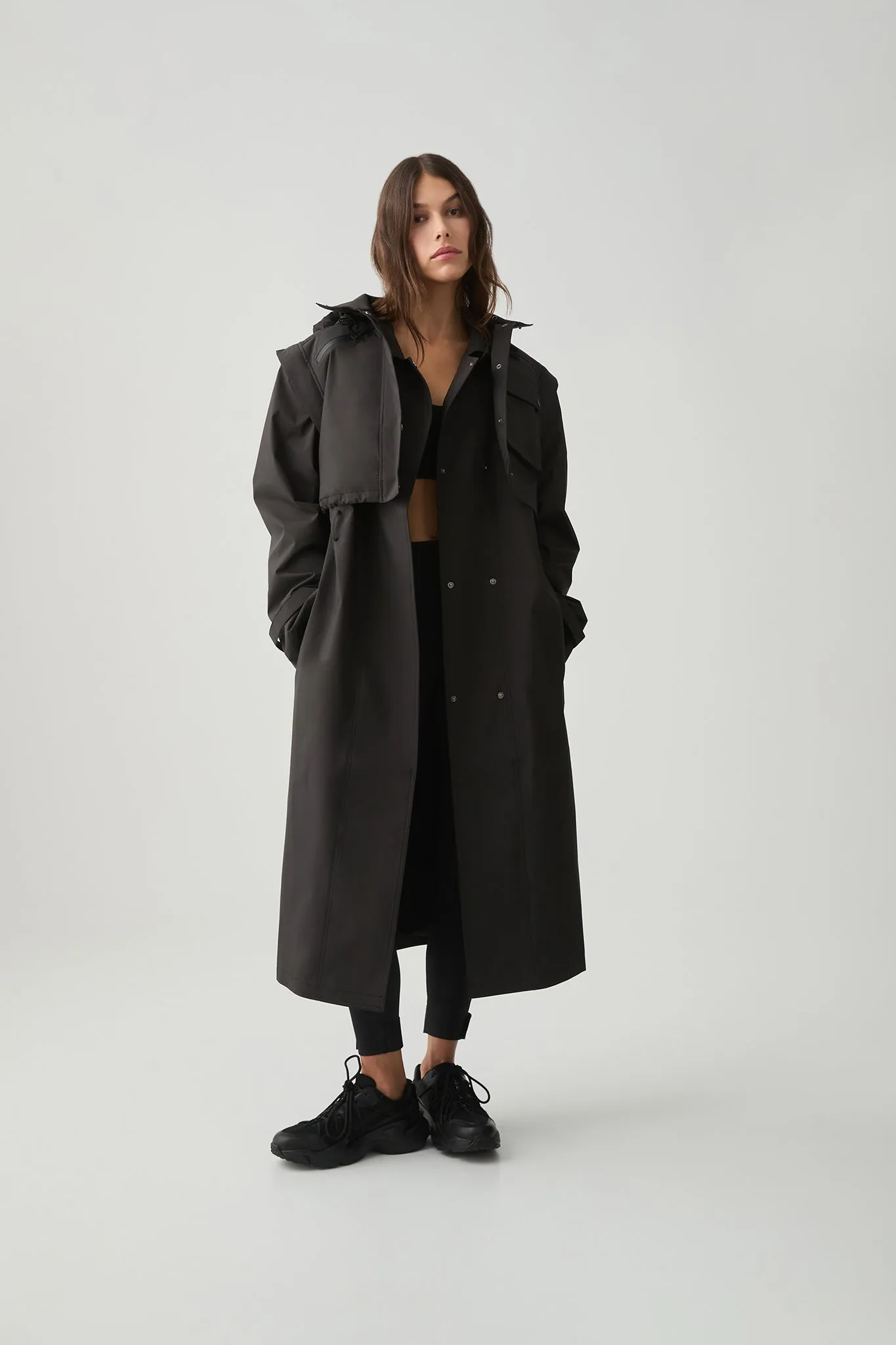 Convertible Belted Trench 703