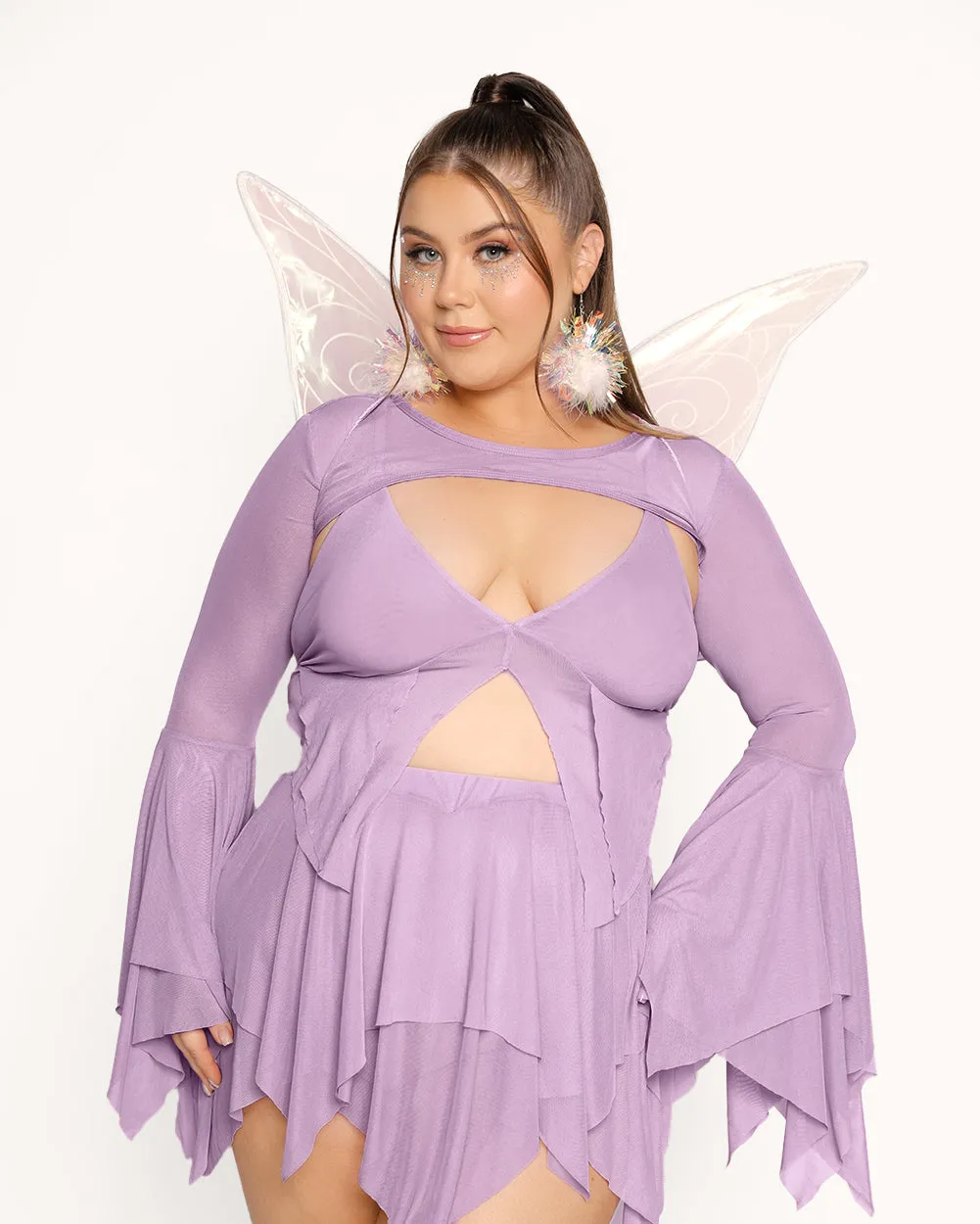 Dark Arts Ultra Crop Top - Lavender