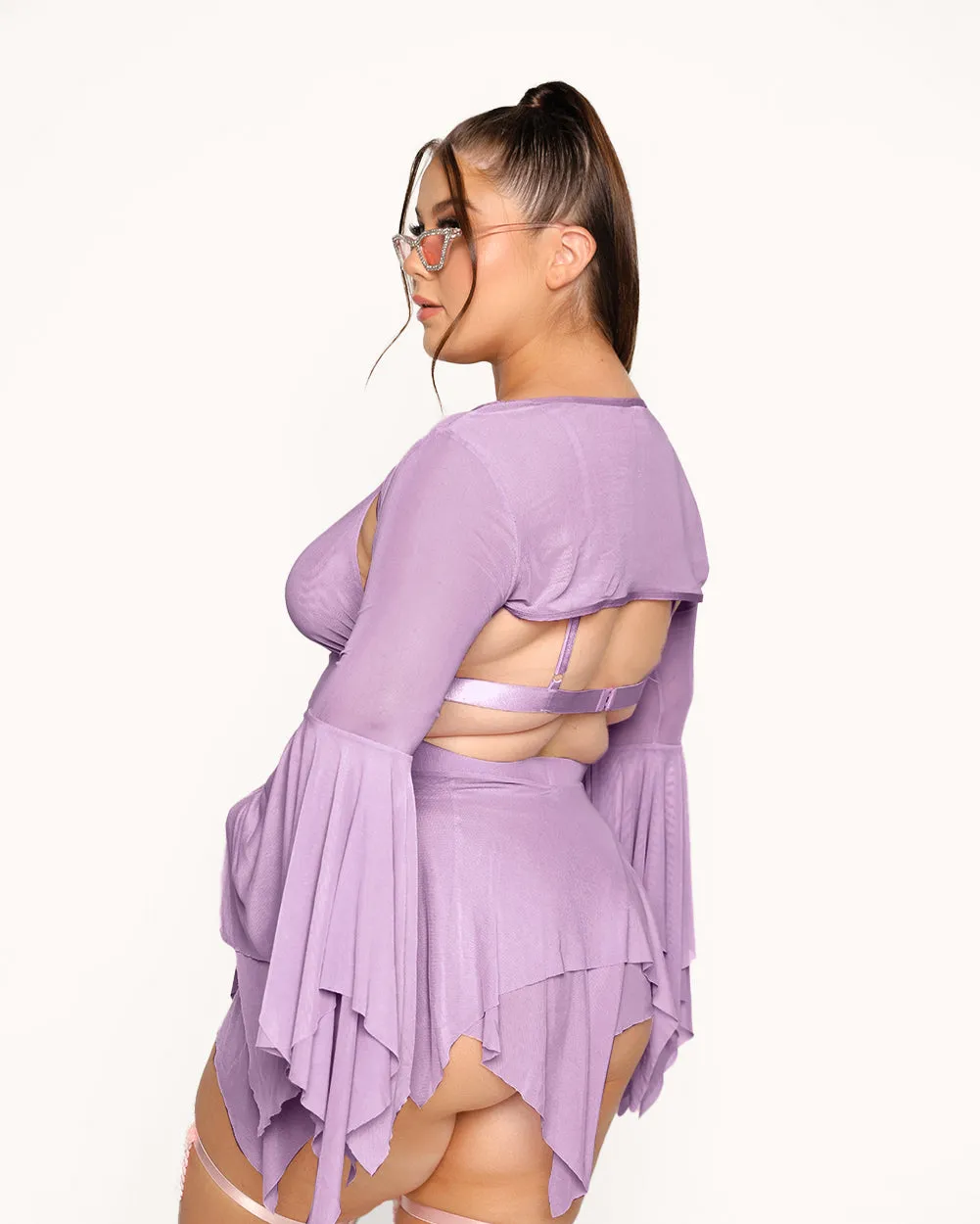 Dark Arts Ultra Crop Top - Lavender