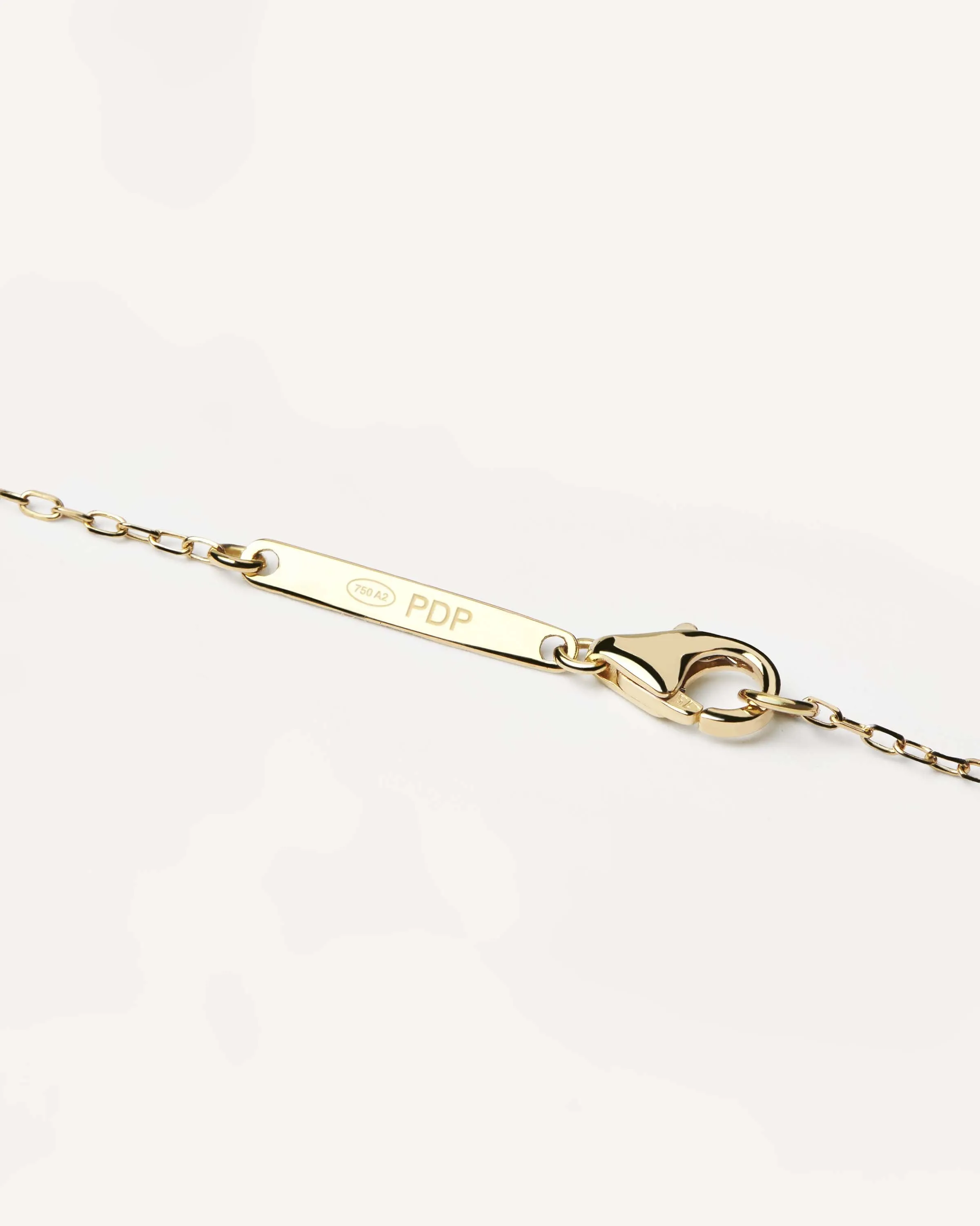 Diamonds and Gold Letter F Necklace