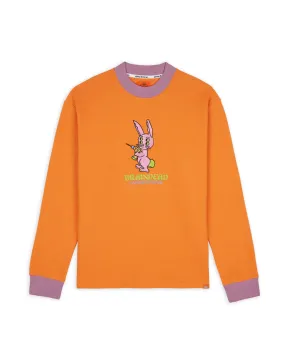 Dickies Bunny Drill Embroidered Waffle Mockneck Long Sleeve - Burnt Orange