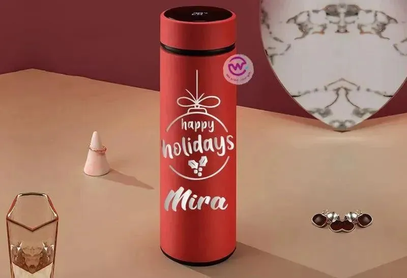 Digital Thermal Thermos -Christmas