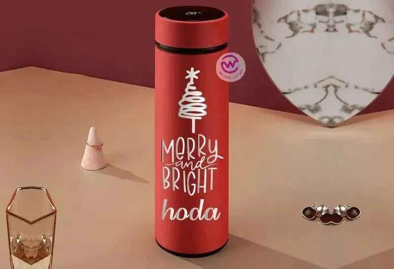 Digital Thermal Thermos -Christmas