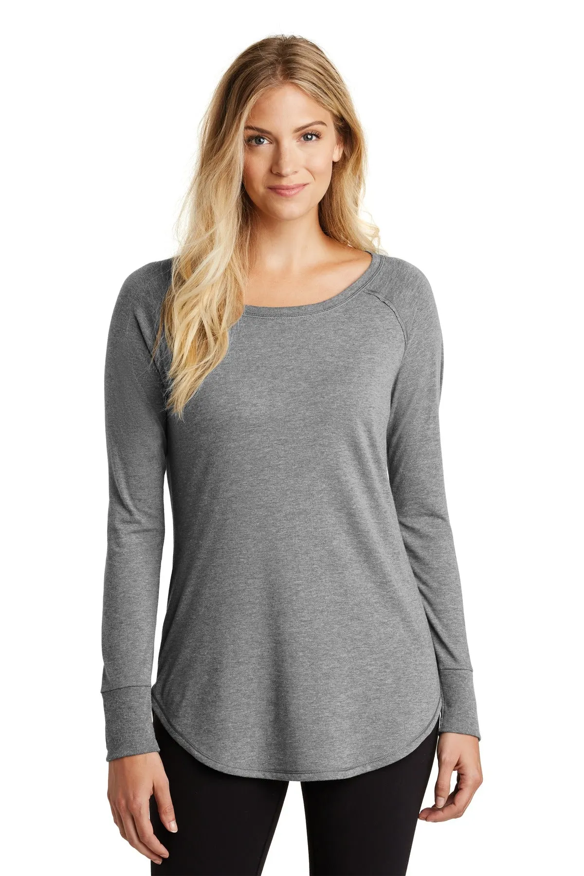 District Women's Perfect Tri Long Sleeve Tunic Tee. DT132L