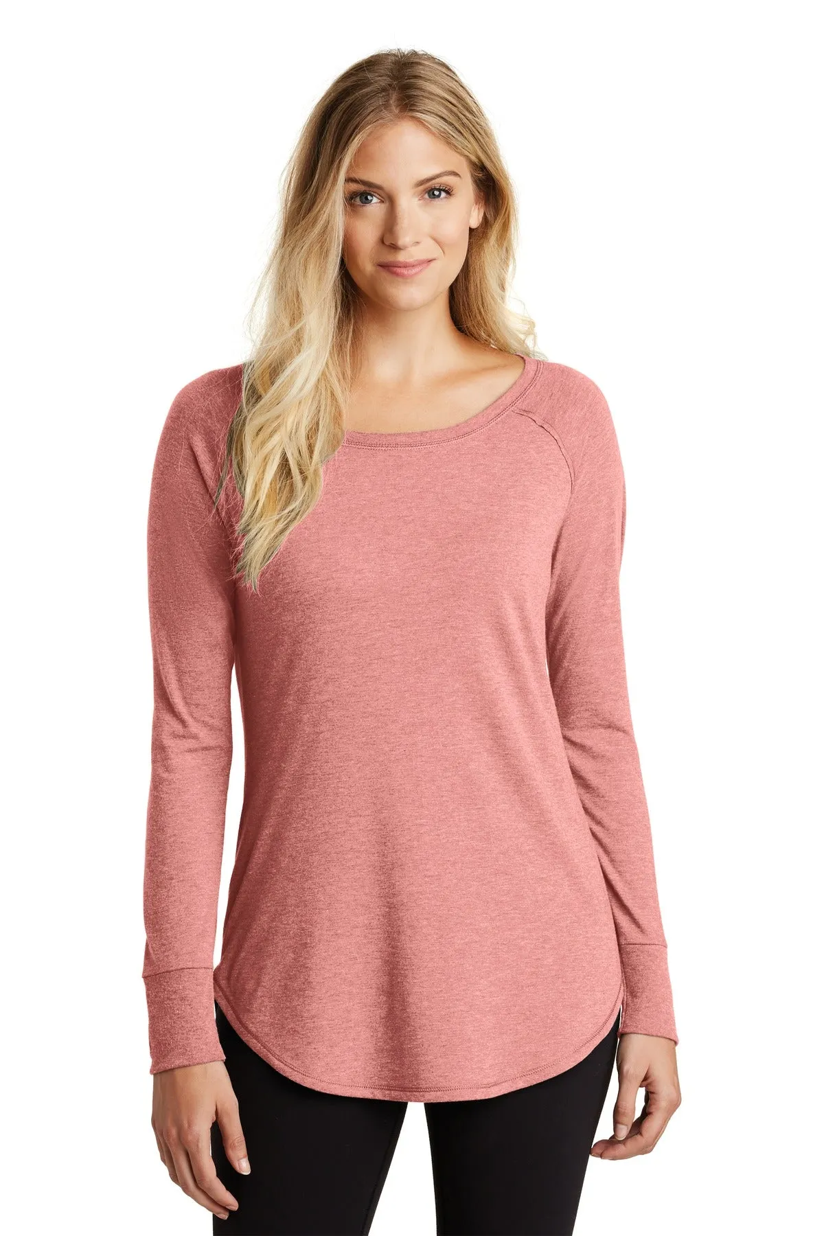 District Women's Perfect Tri Long Sleeve Tunic Tee. DT132L