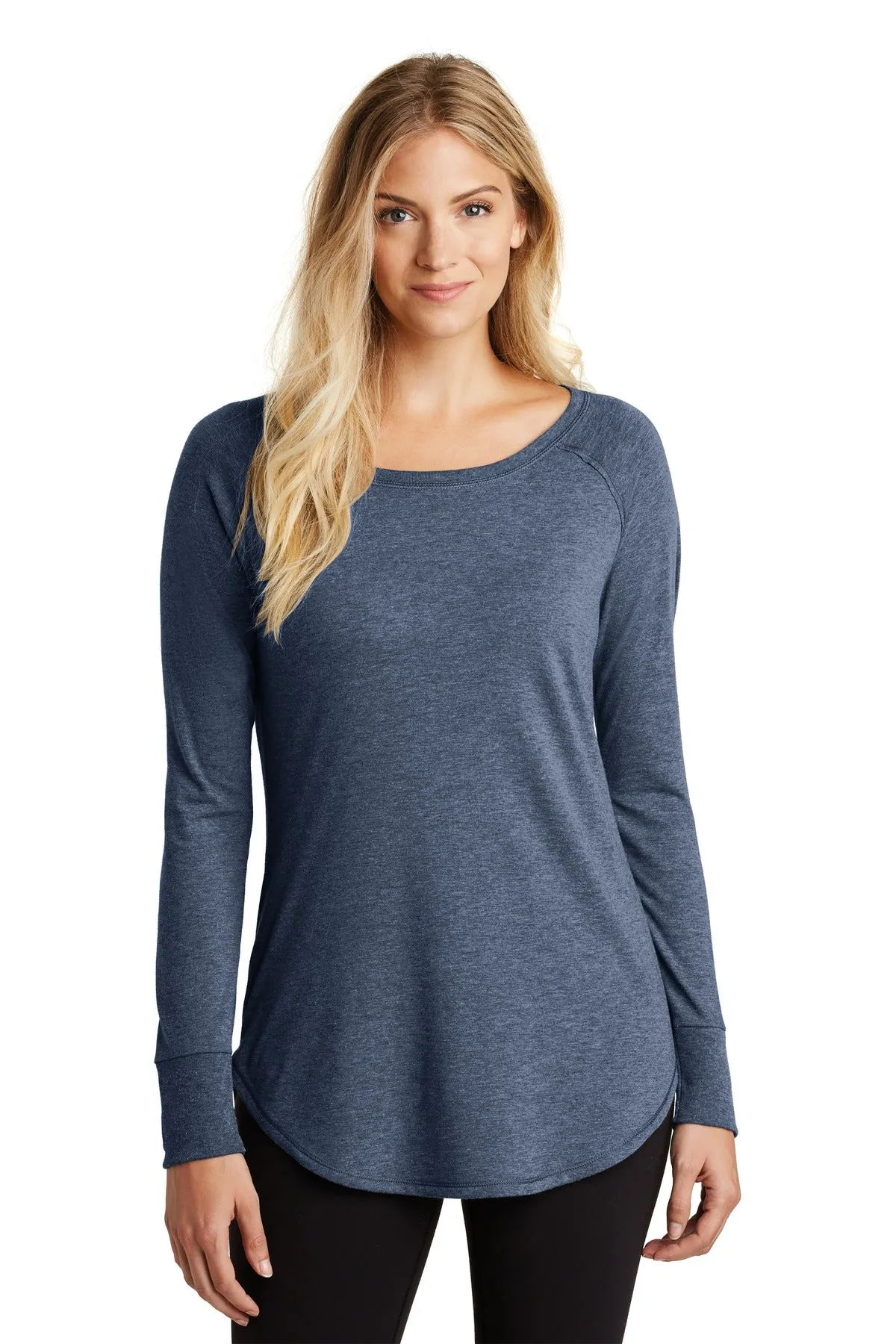 District Women's Perfect Tri Long Sleeve Tunic Tee. DT132L