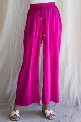 Divine Magenta Wide Leg Pants