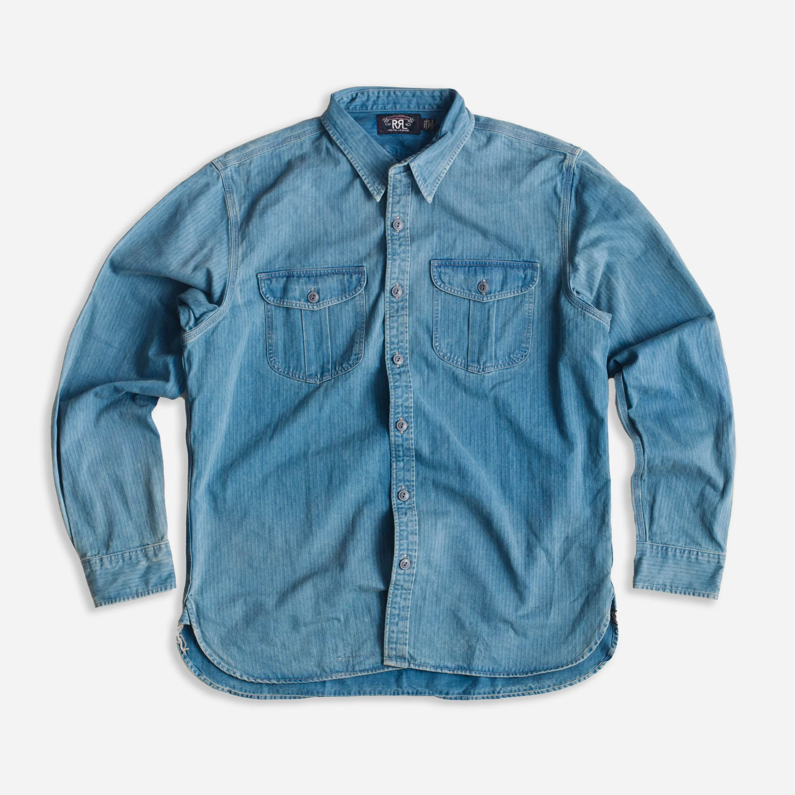 DOCKMAN SPORTS SHIRT - FADED INDIGO