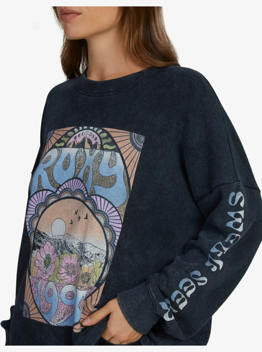 East Side Long-Sleeve Crew Neck Sweatshirt - Anthracite