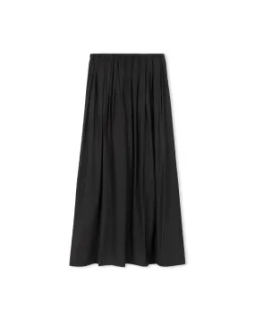 Elastic Waisted Pleated Skirt