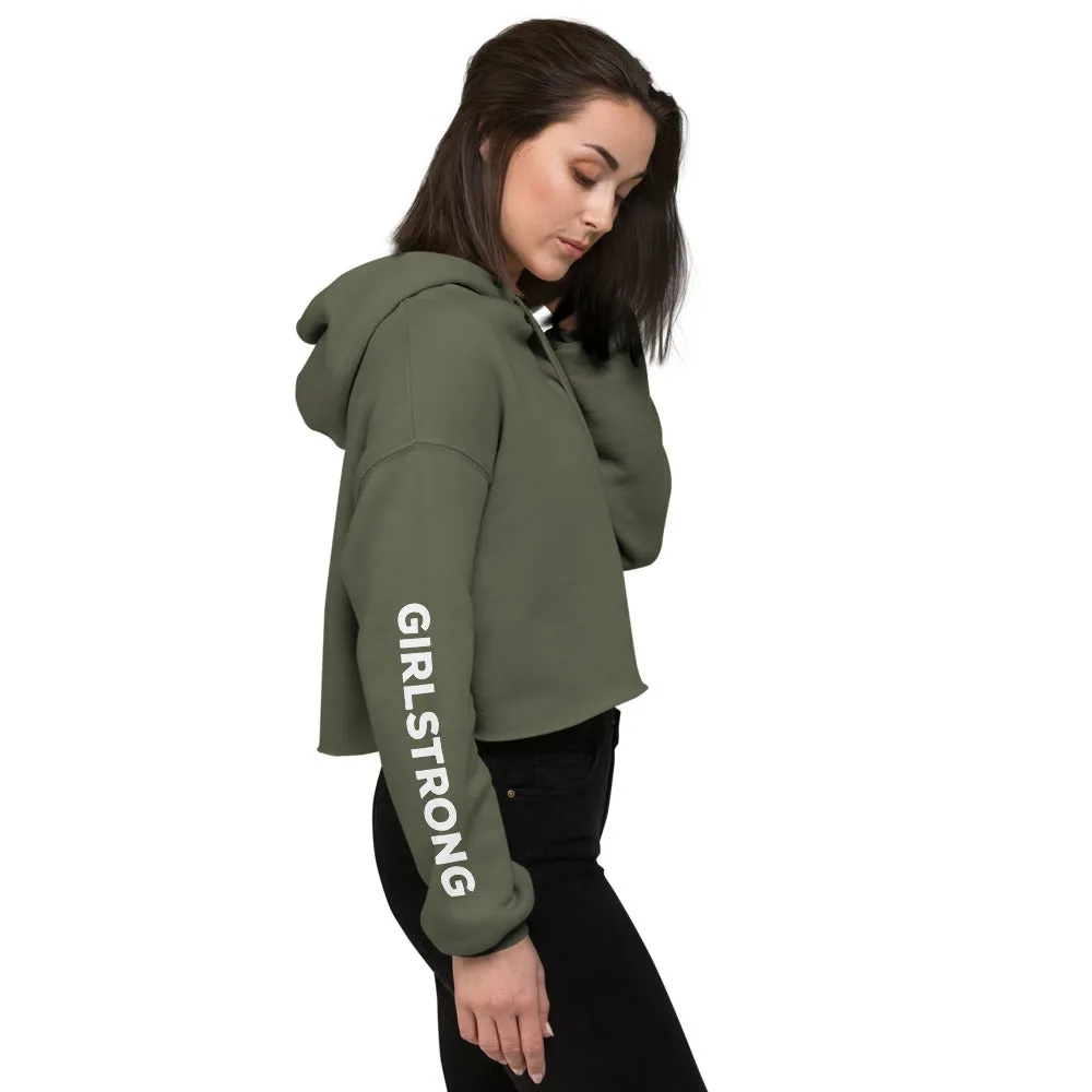 EVERYDAY FLEECE, COZY CHIC CROPPED HOODIE MILITARY GREEN