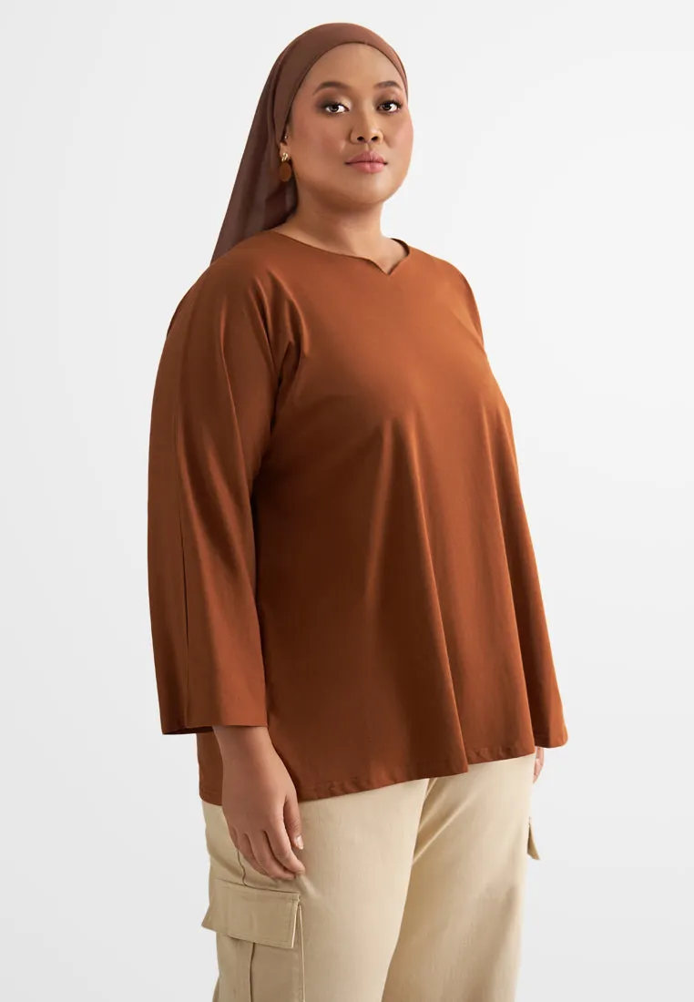 Falisca EVERYDAY Crown Neckline Loose Fit Tee