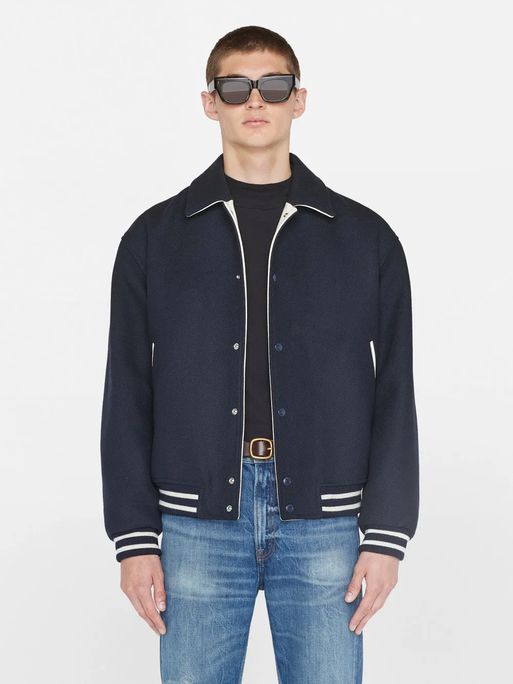 Fall Varsity Jacket -- Midnight Blue