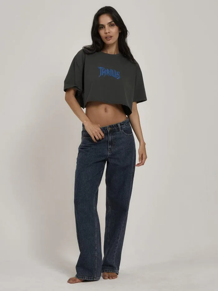 Fallout Merch Fit Super Crop Tee - Merch Black