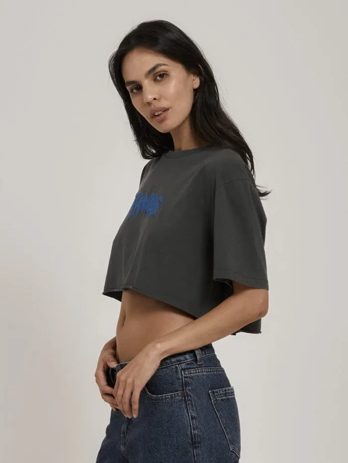 Fallout Merch Fit Super Crop Tee - Merch Black