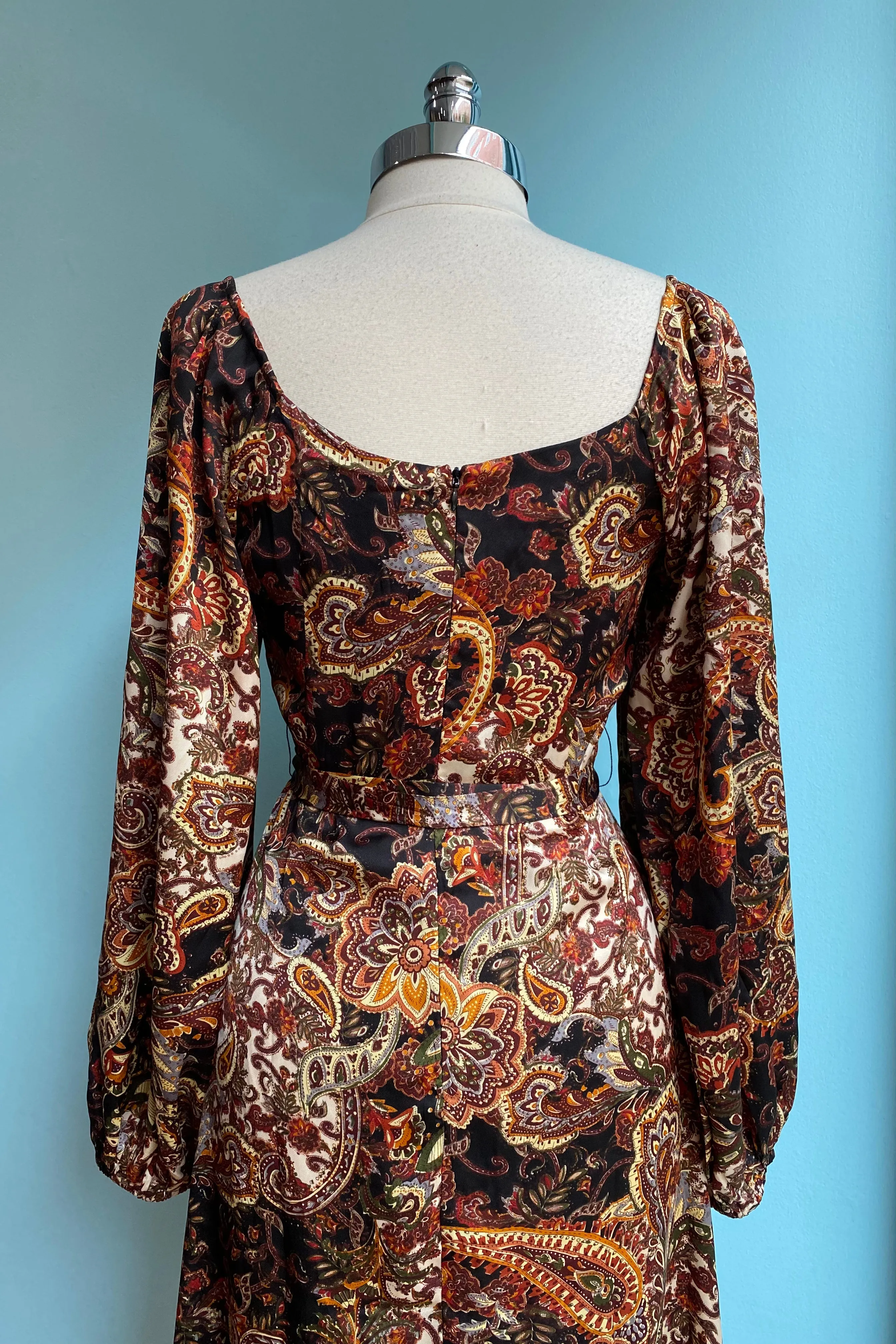 Final Sale Rust Paisley Dolce Dress by Traffic People