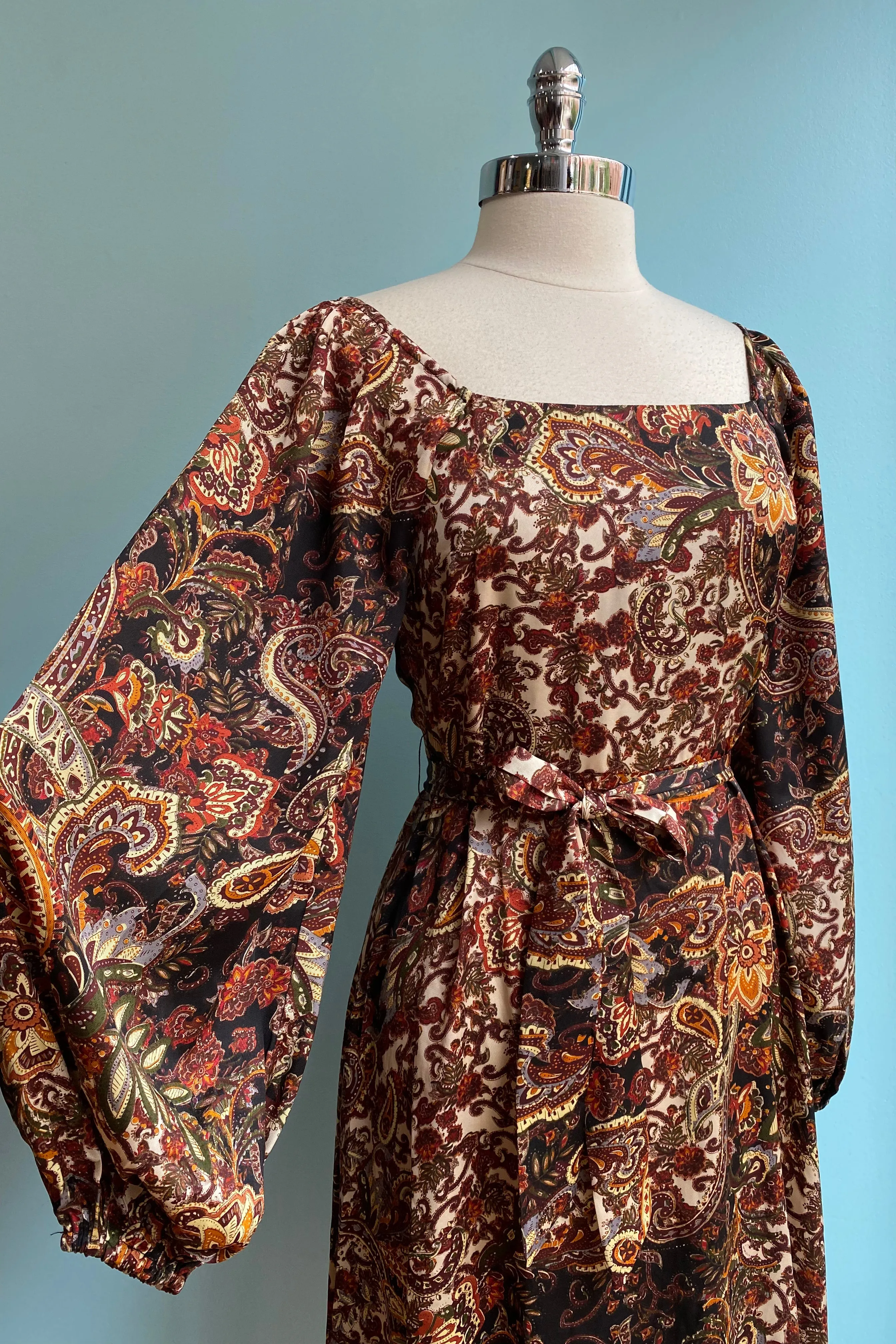 Final Sale Rust Paisley Dolce Dress by Traffic People