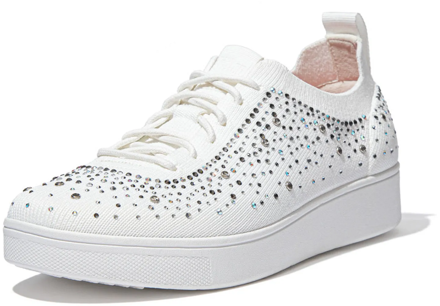 FitFlop Women's Rally Ombre Crystal Knit Sneaker