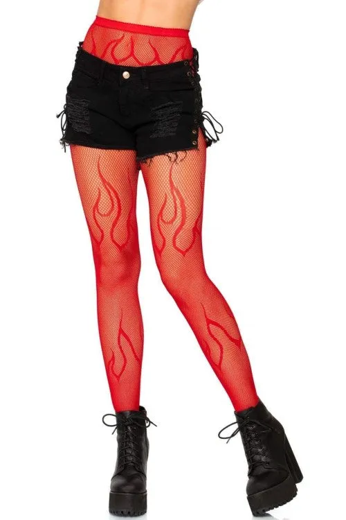 Flame Net Tights