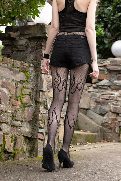 Flame Net Tights