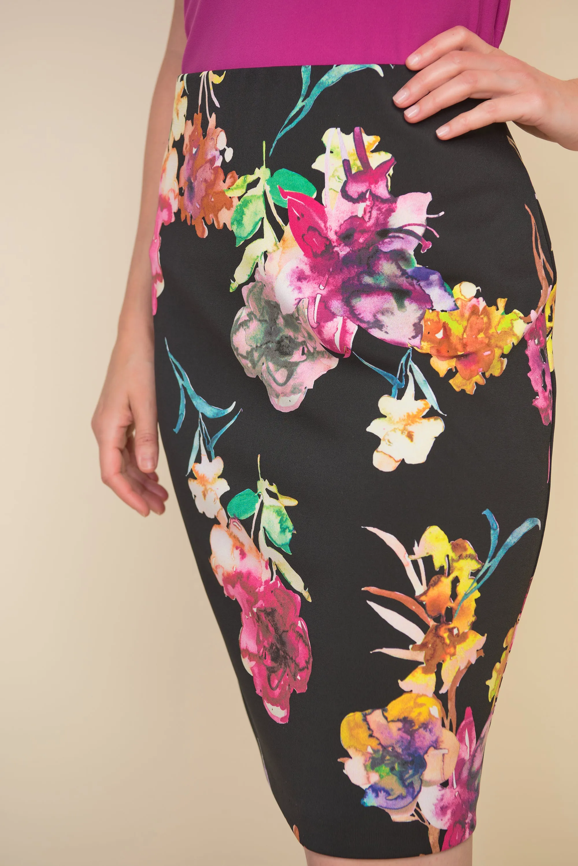 Floral Pencil Skirt