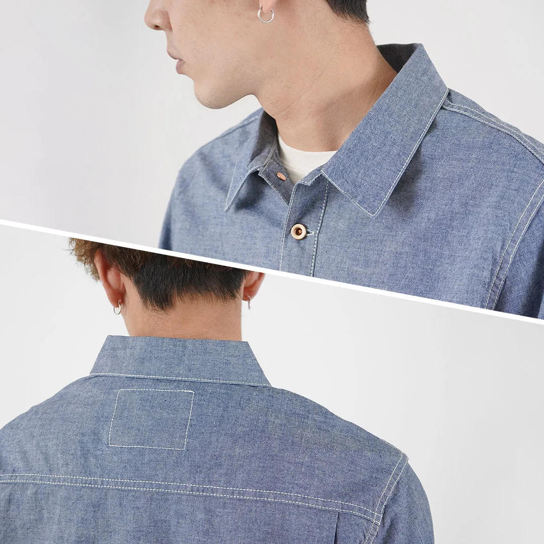 FOB FACTORY / F3487 Chambray pullover shirt