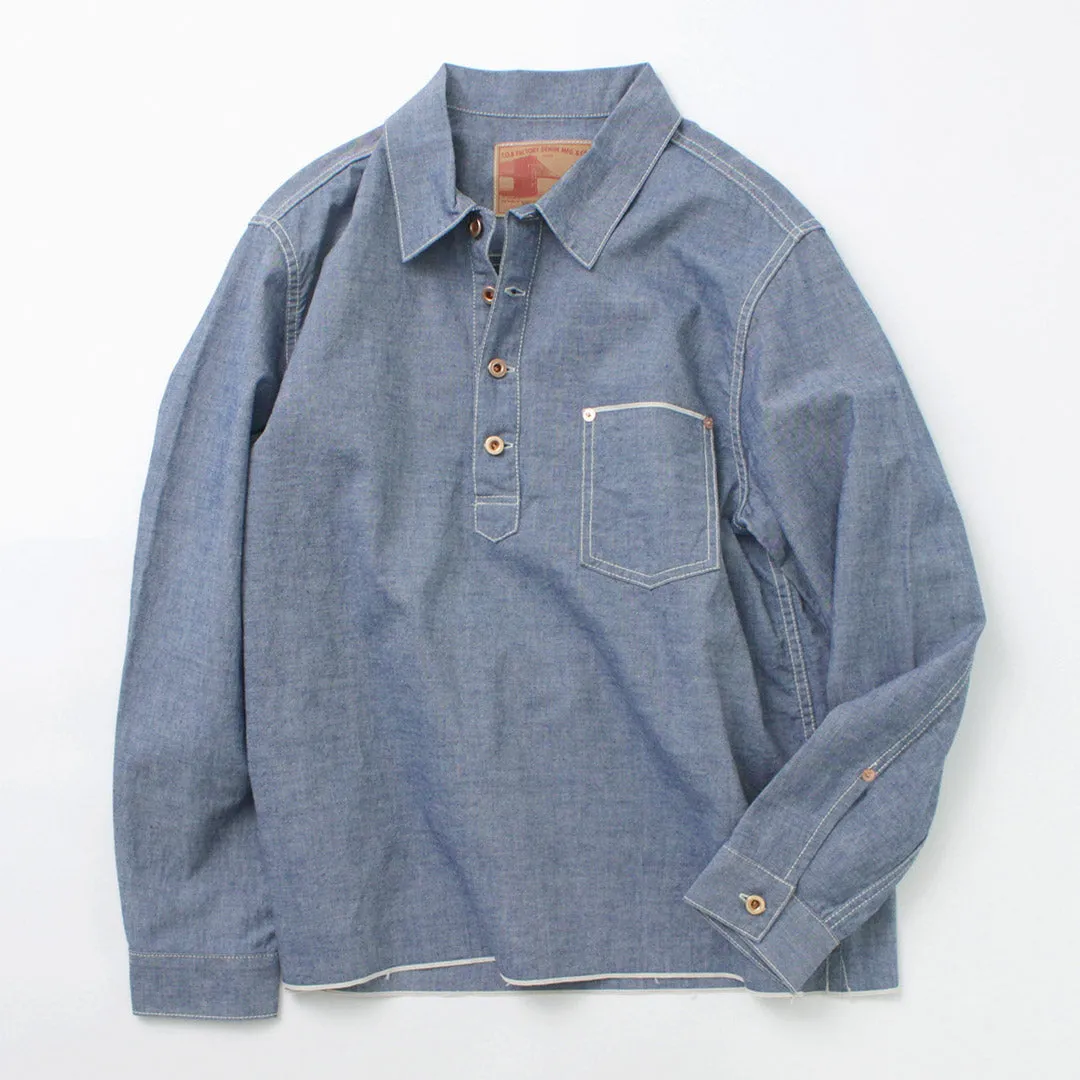 FOB FACTORY / F3487 Chambray pullover shirt