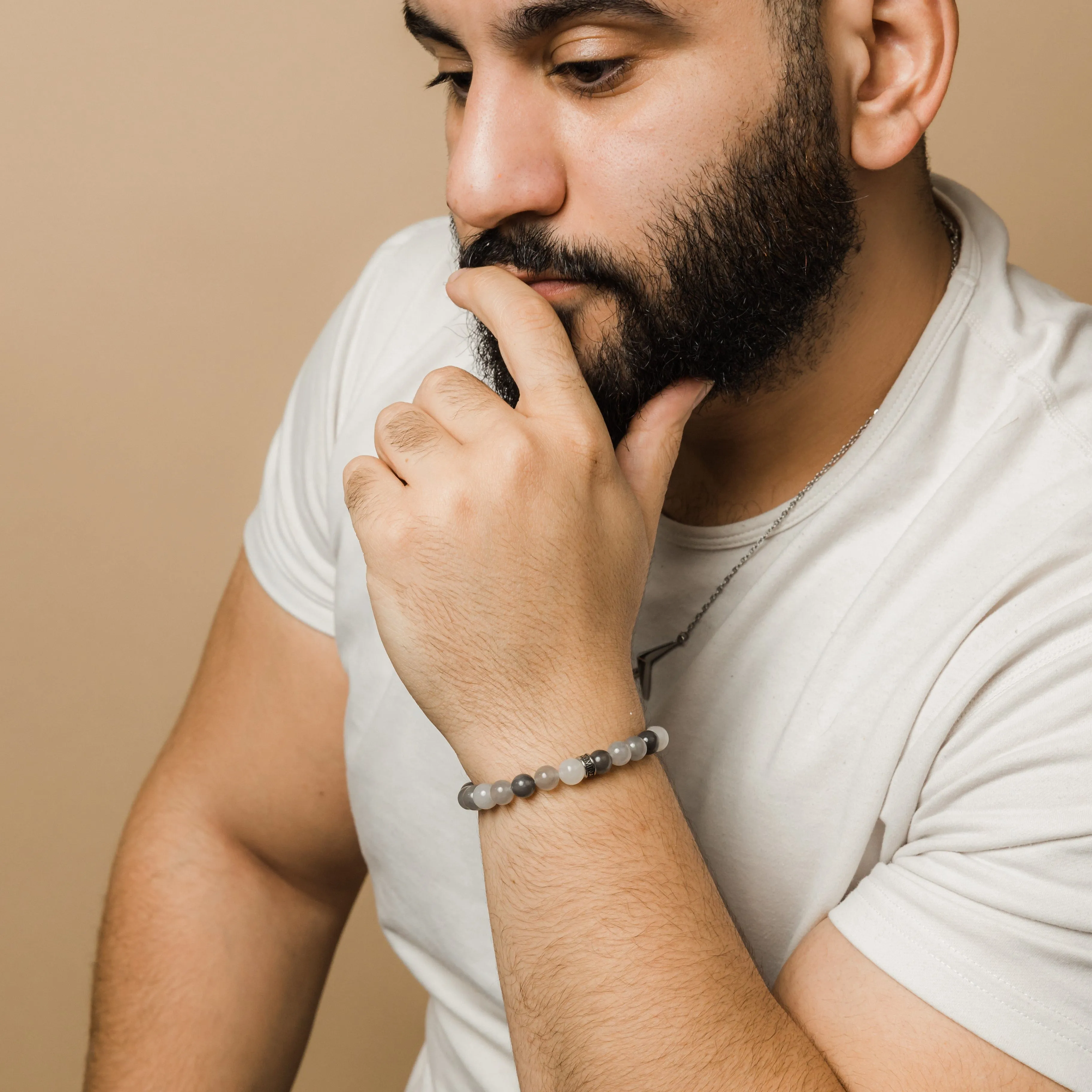 Fog | Stone Bead Bracelet