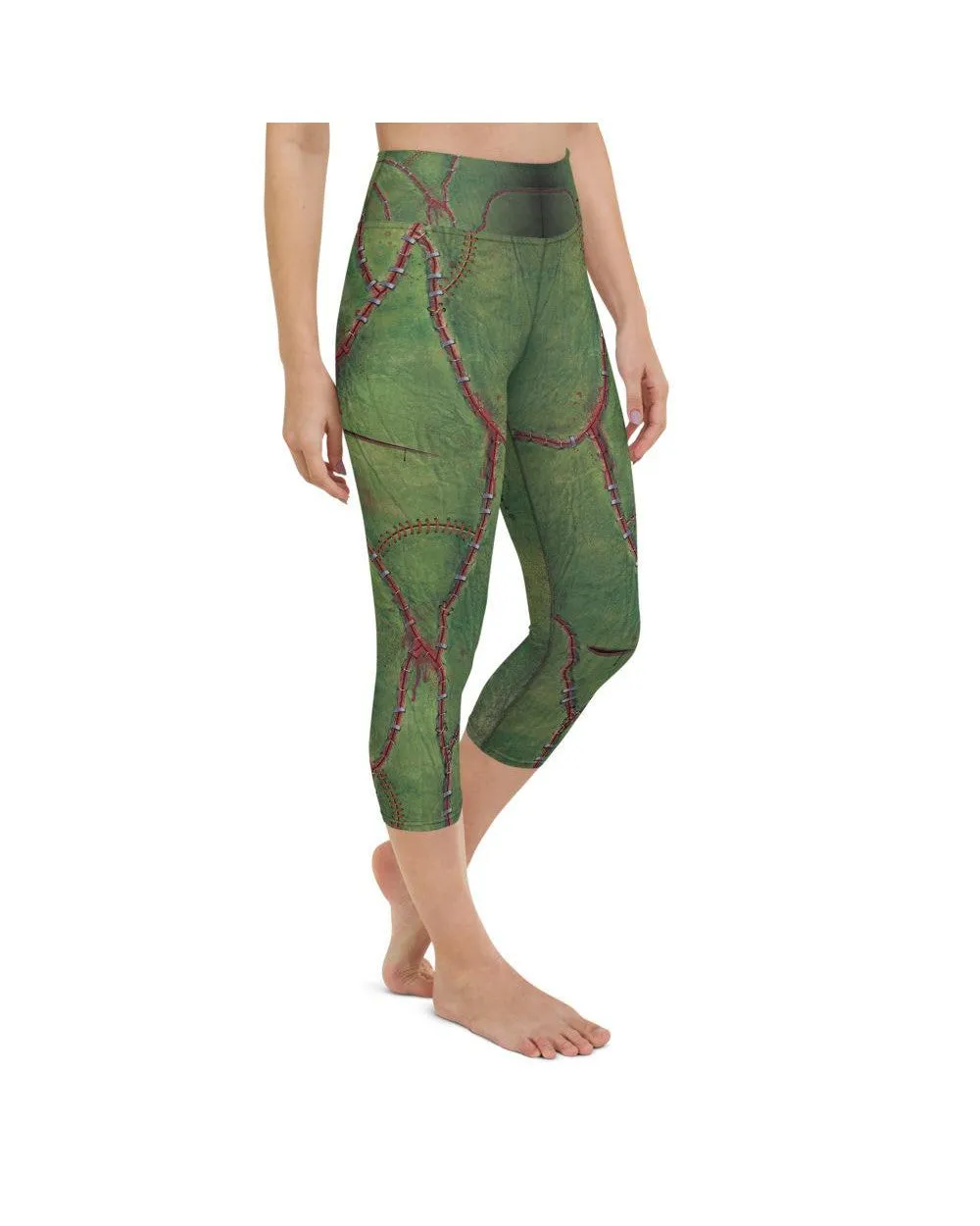 Frankenstein Inspired Yoga Capris