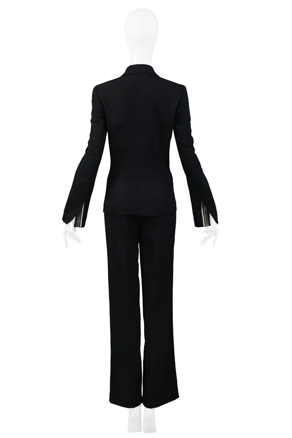 GIANFRANCO FERRE CLASSIC BLACK TAILORED SUIT