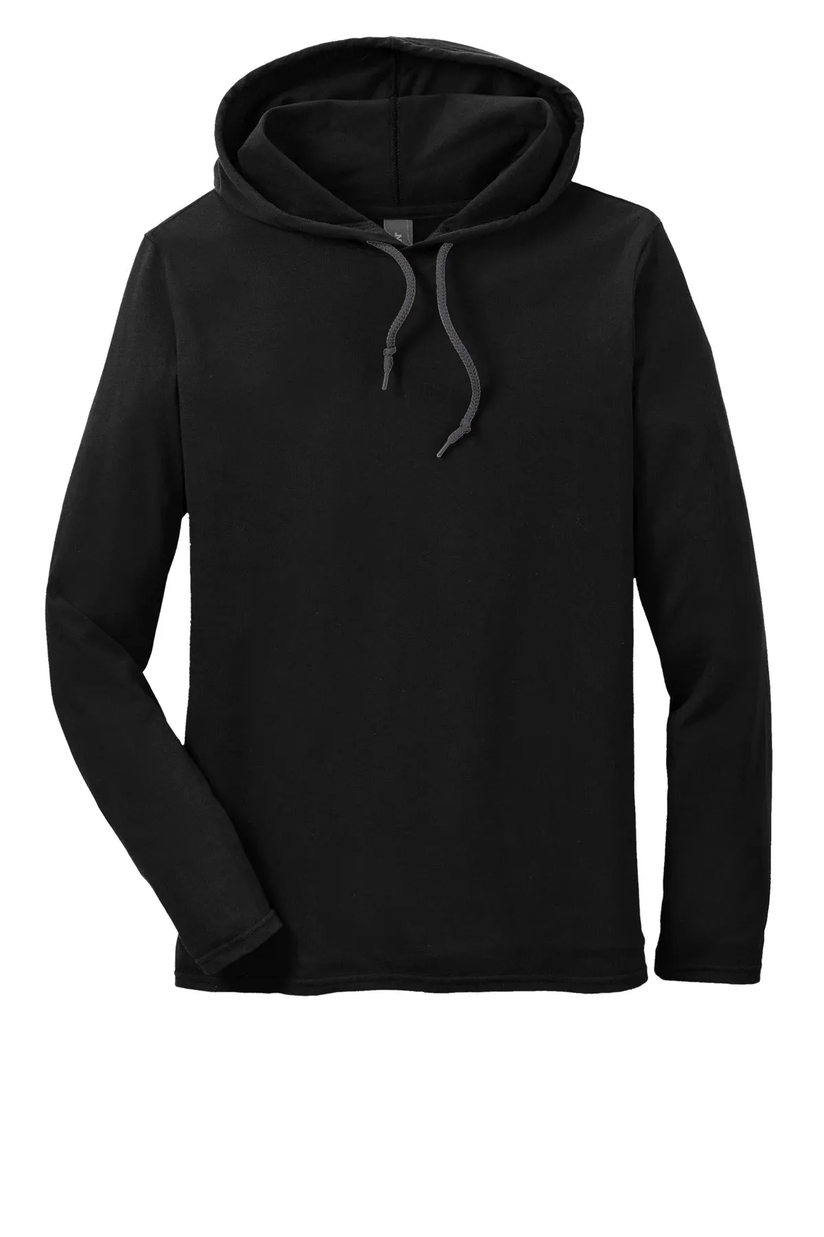 Gildan 100% Ring Spun Cotton Long Sleeve Hooded T-Shirt. 987