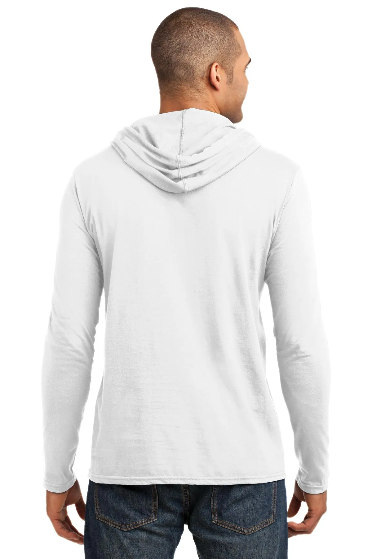 Gildan 100% Ring Spun Cotton Long Sleeve Hooded T-Shirt. 987