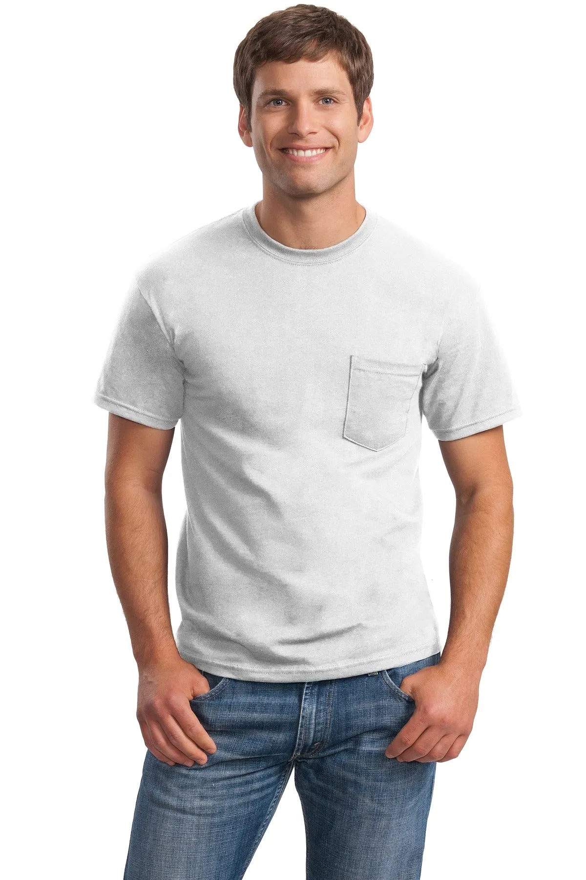 Gildan - Ultra Cotton 100% US Cotton T-Shirt with Pocket. 2300