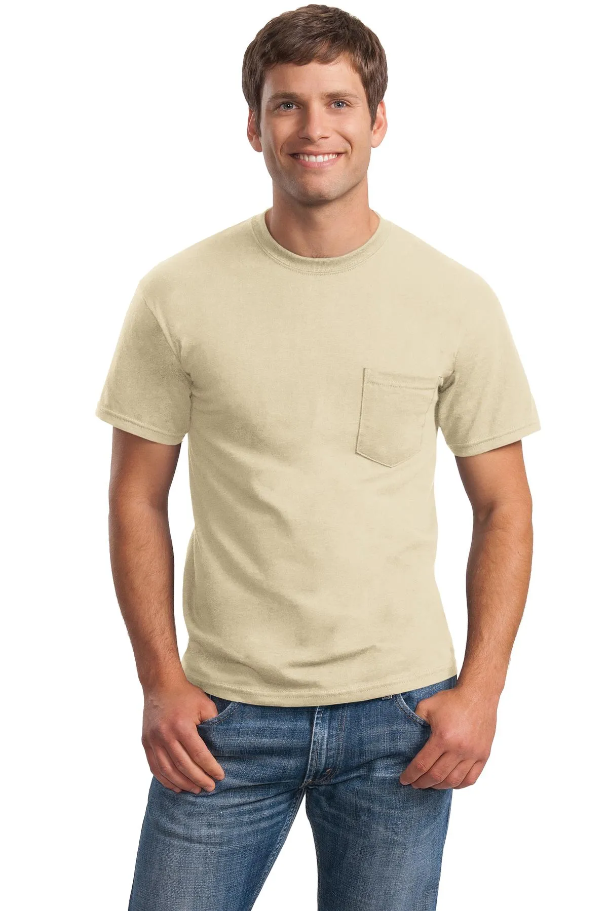 Gildan - Ultra Cotton 100% US Cotton T-Shirt with Pocket. 2300