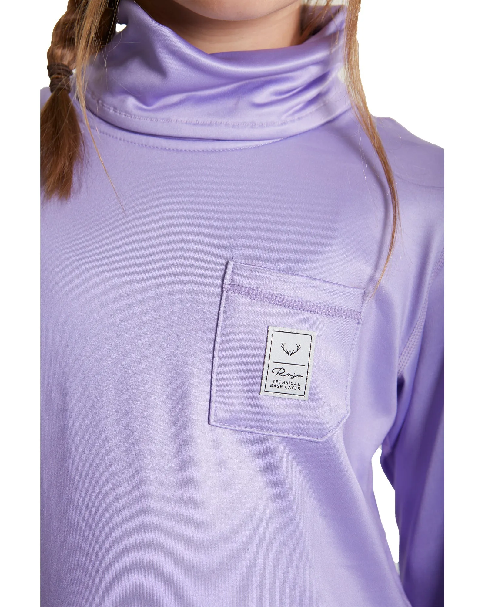 GIRLS CAPRI FUNNEL NECK - PURPLE ROSE