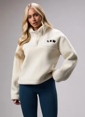 GKW Sports Luxe 1/4 Zip Fleece - Cream